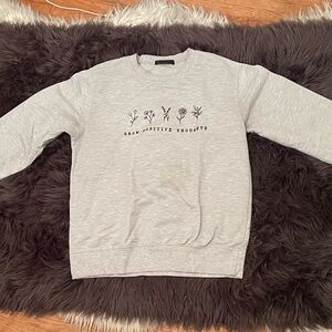 SHEIN Gray Crew Neck Sweater